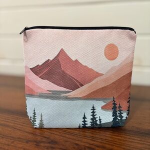Mountain Scene Cosmetic Bag